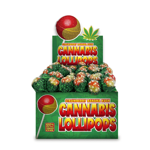 Chupas de cannabis Strawberry Banana Kush Doctor CBD | Comprar CBD Portugal