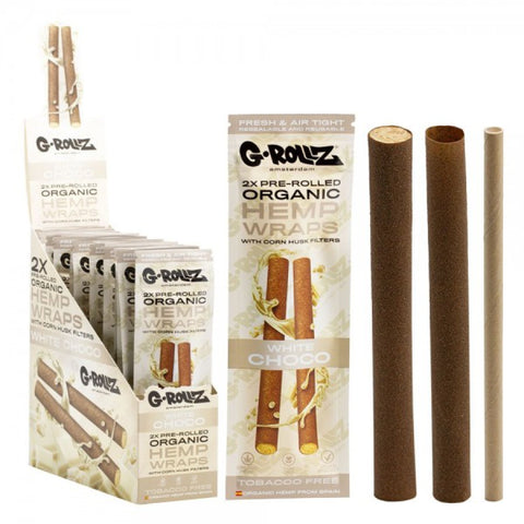 G-ROLLZ | 2x White Chocolate Pre-Rolled Hemp Wraps Doctor CBD | Comprar CBD Portugal